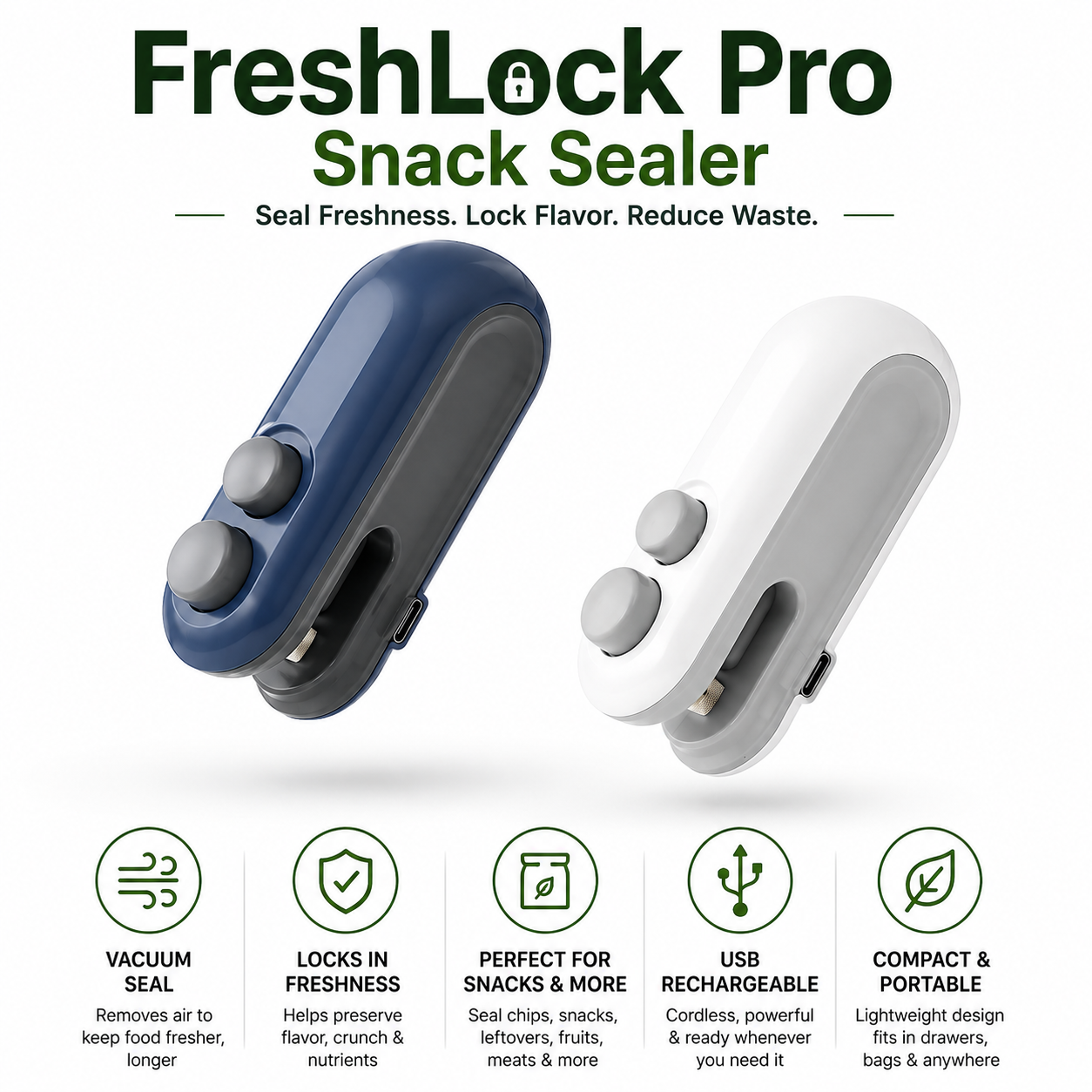 FreshLock Pro Snack Sealer