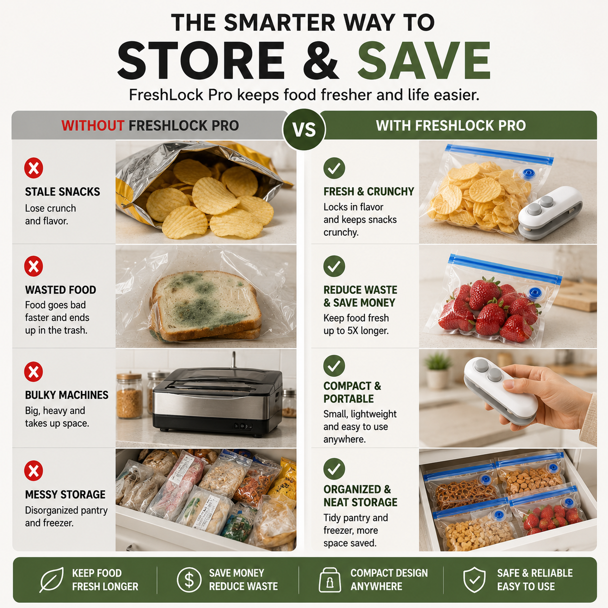 FreshLock Pro Snack Sealer