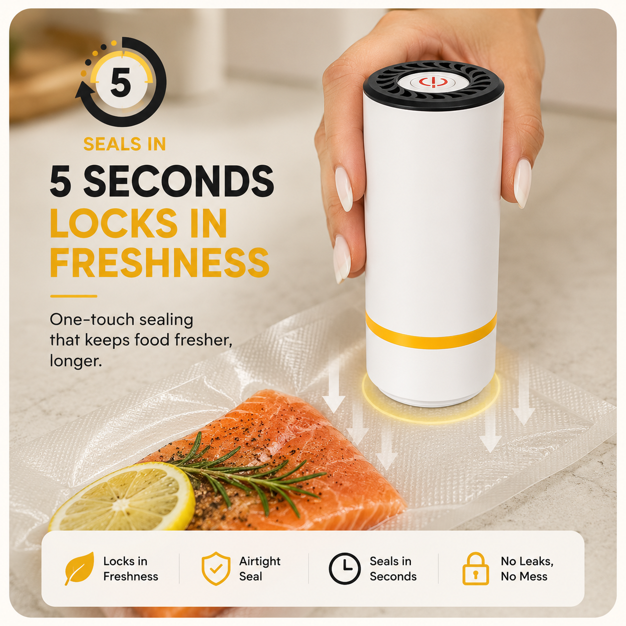 Freshlock Pro Handheld Vacuum Sealer
