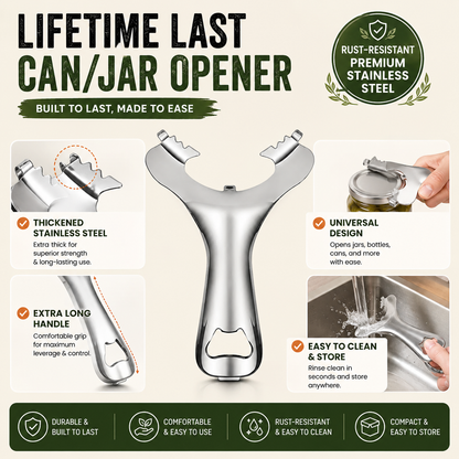 Stainless Steel Mason Jar Bottle Opener
