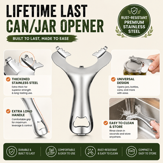 Stainless Steel Mason Jar Bottle Opener