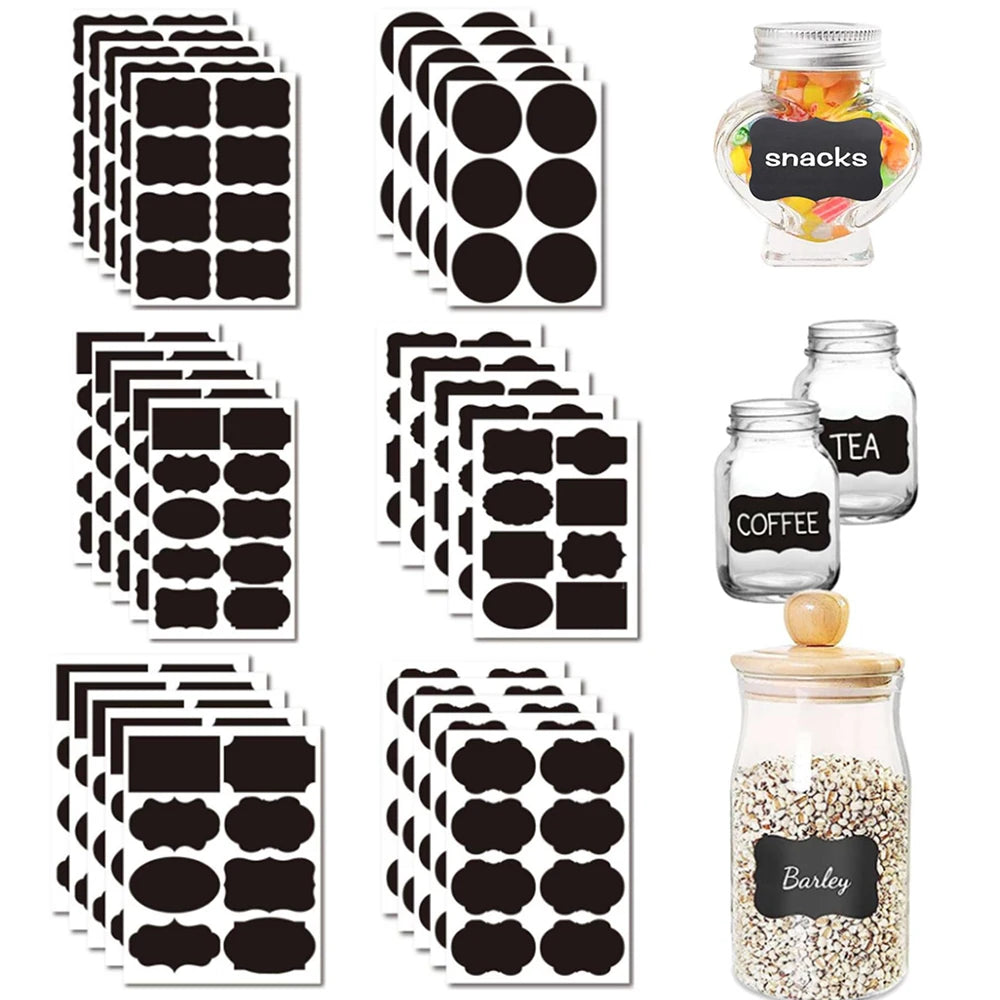 5 Sheets Chalkboard Labels Stickers