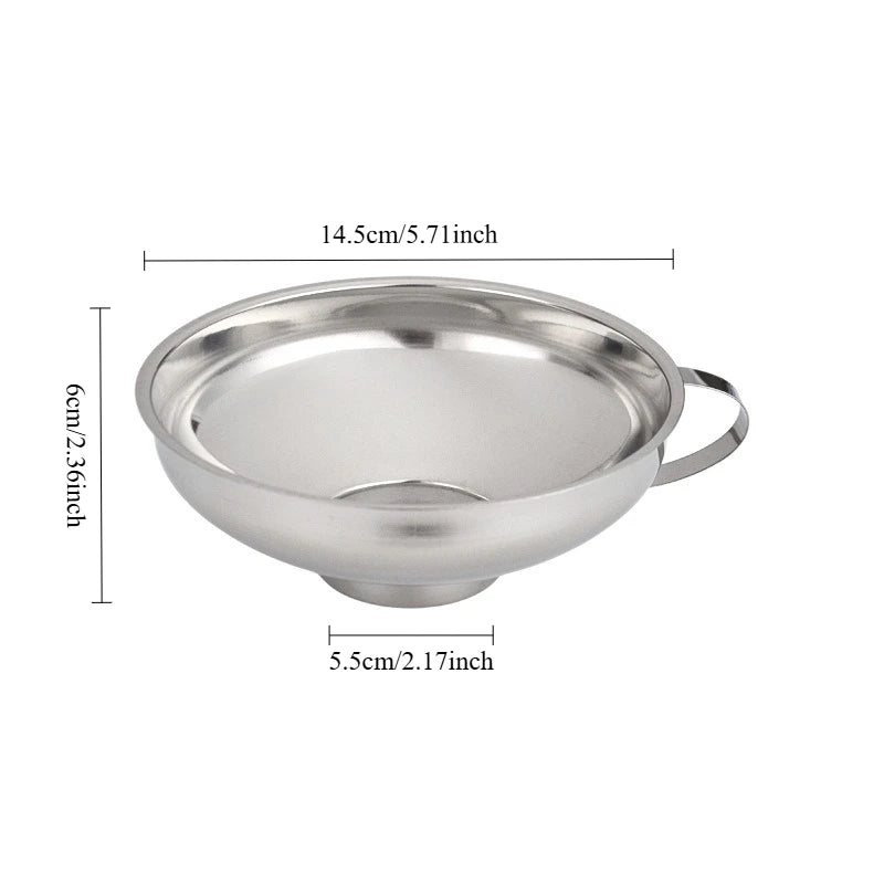 Stainless Steel Wide Mouth Canning Funnel