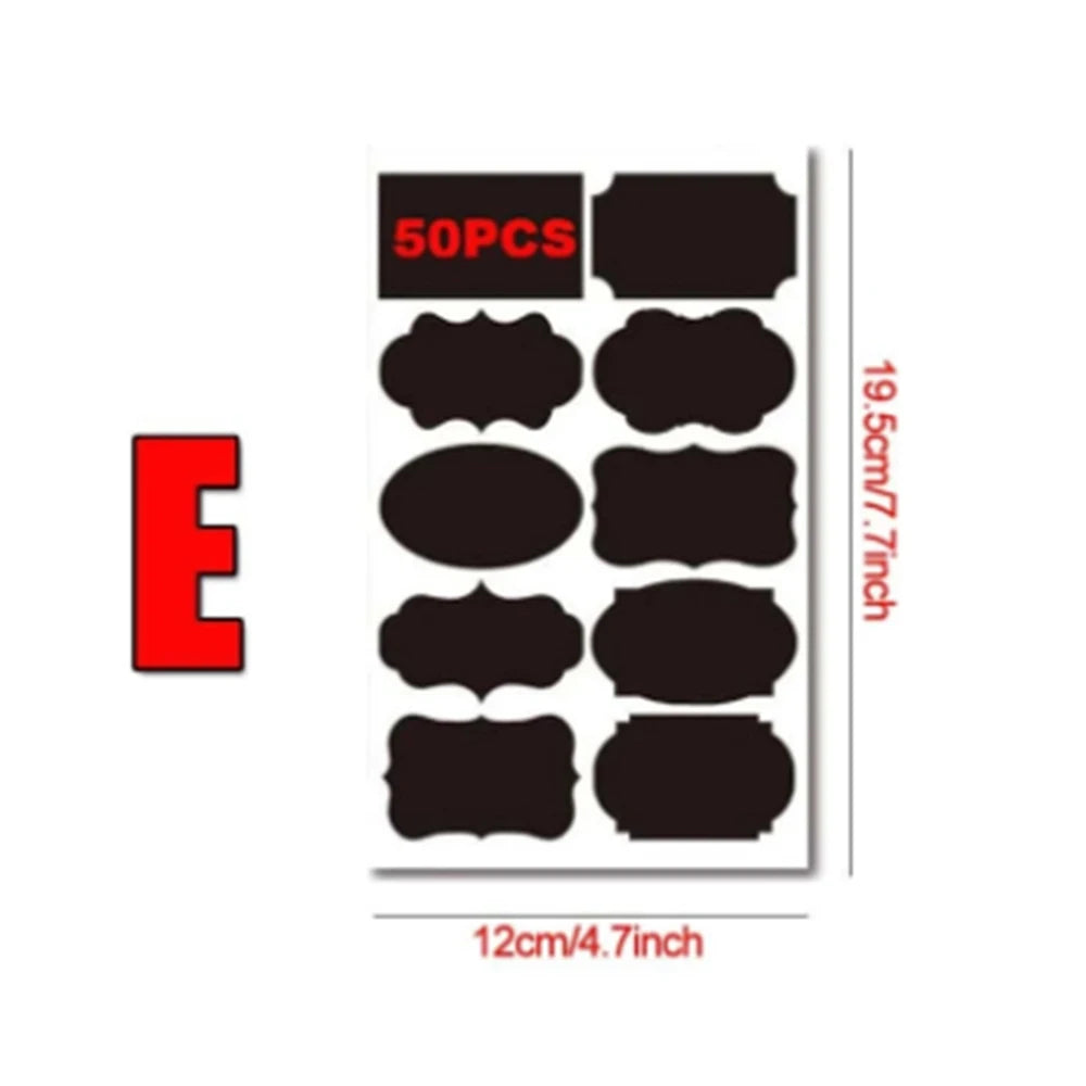 5 Sheets Chalkboard Labels Stickers