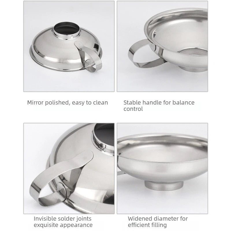 Stainless Steel Wide Mouth Canning Funnel