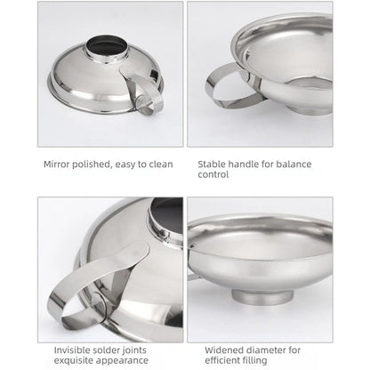 Stainless Steel Wide Mouth Canning Funnel