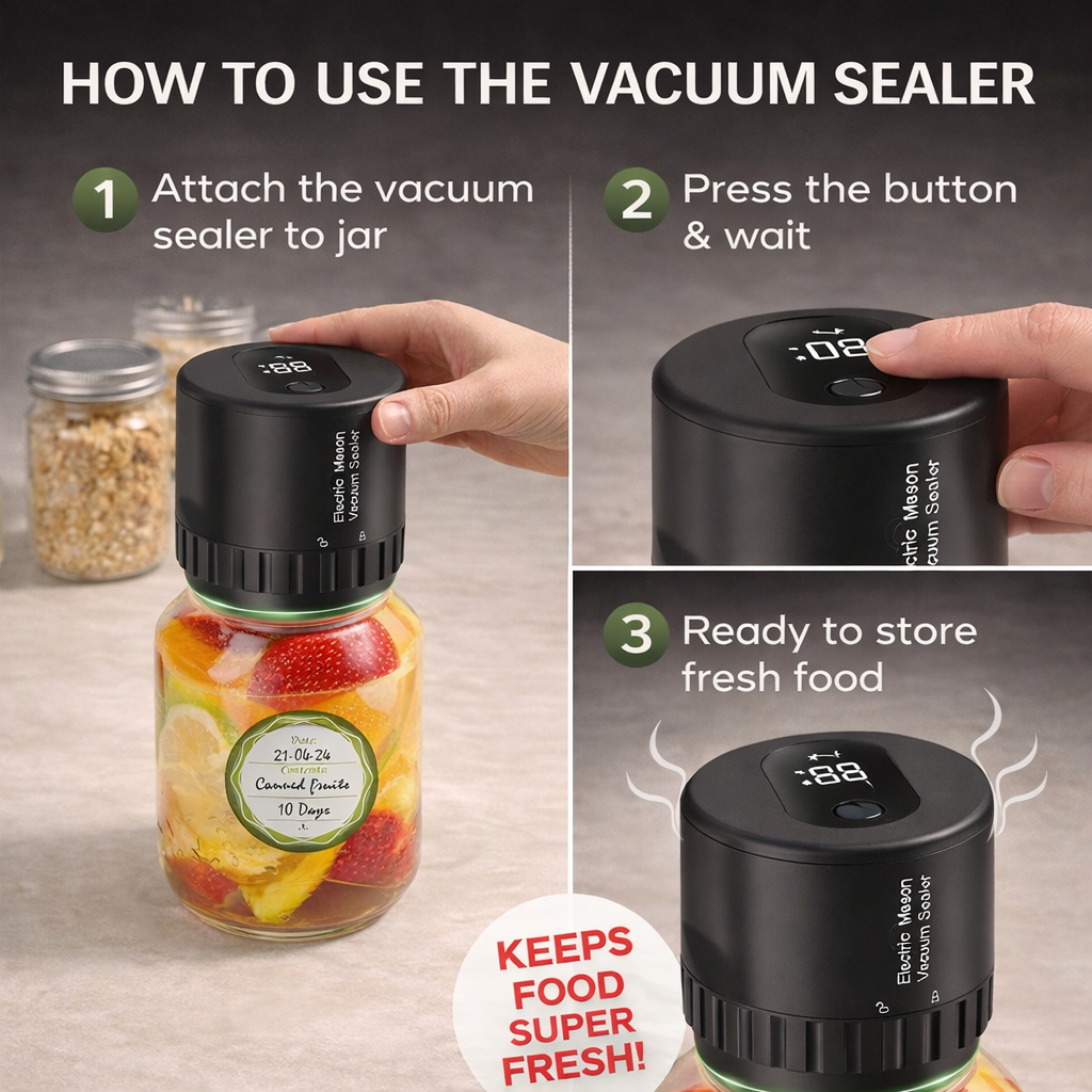 Mason Jar Vacuum Sealer Kit