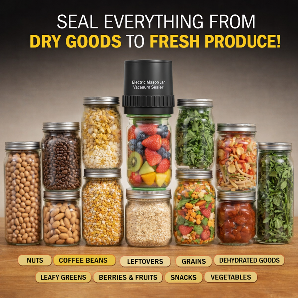 Mason Jar Vacuum Sealer Kit