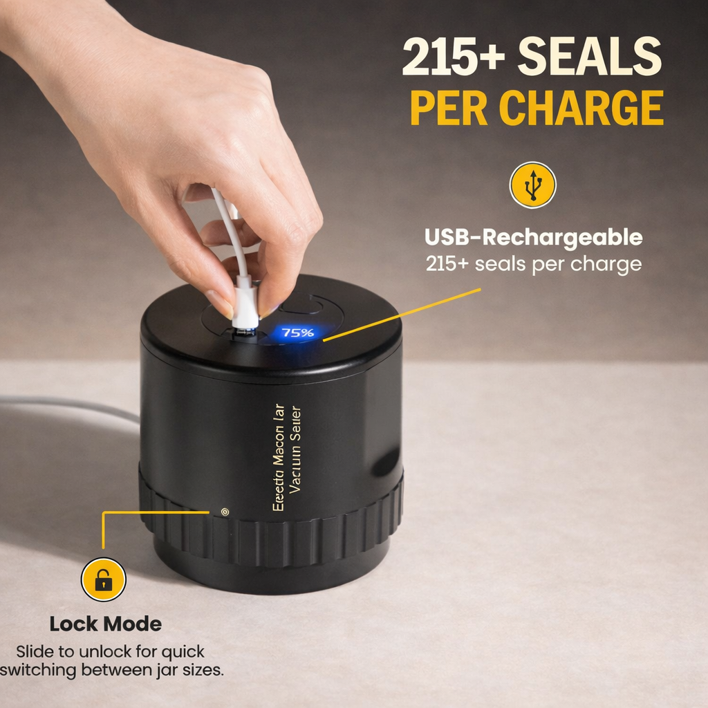 Mason Jar Vacuum Sealer Kit